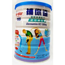 e-star 博智 補你適葡萄糖胺配方奶粉，全家適用，優質營養配方，關節靈活, 900g, 1個