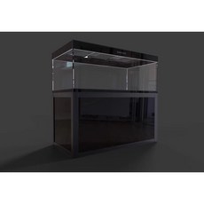 大洲水族 博特極致 智能超白玻底濾缸 5尺6尺7尺背溢流(黑魔鏡) 魚缸 底濾缸 智能魚缸 招財全紅字風水缸, 1個, 6尺(176*81*172)背溢流15M