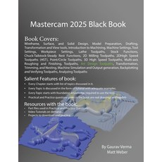 (영문도서) Mastercam 2025 Black Book Paperback, Cadcamcae Works, English, 9781774591444