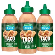 히든밸리 랜치 시크릿 소스 스파이시, 3개, 354.9ml