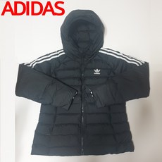 아디컬러 여성 슬림 패딩 후드 자켓 3S 블랙 IW5849