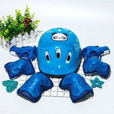 兒童頭盔護具套裝 平衡車輪滑溜冰護膝護肘 滑板自行車安全防護, 粉色，地雷護具×1個