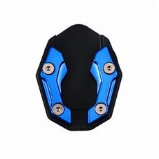 NMAX 사이드 스탠드 확장 패드 보조 브래킷 플레이트 오토바이 풋 연장 1개, 04 파란색