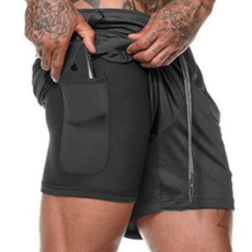 레귤러핏 내부포켓 레깅스 남성용 투인원 팬츠_WF8AB8A