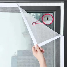 창문 모기장 자가 접착식 방충망 문 모기망 자유 절단 커튼 스크린, height 250cm, 02 width 50cm, 1개
