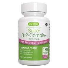 複合維生素B12補充錠 1000mcg 草莓口味, 1個, 180顆