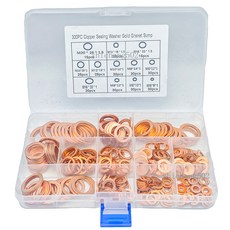 紫銅密封圈 平墊片 M5-M20 密封墊圈套裝, 1個, 300個盒裝