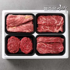 늘조은하누 1++ 냉장한우 구이혼합 선물세트 1.2kg 등심/채끝/불고기/국거리 각300g