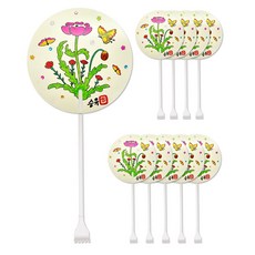 DIY모아 효자손 전통 민화 부채 10인용