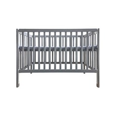 喬依思 Dylan下拉式嬰兒床-附4公分床墊，單手操作護欄，多段高度調整，安全無毒材質，寶寶安心睡眠, 灰色