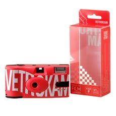 Vetrokam 即可拍 一次性底片相機 彩色負片 400度 27張, 1個, VK即可拍-紅
