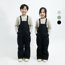 서브22 키즈 어린이 겨울 기모 눈썰매 멜빵 스키바지