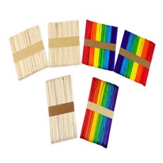 정그리마켓 나무막대 하드바 칼라 일반 50개 100개 유치원교구 목공예 나무스틱, 일반(대)