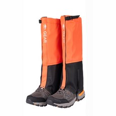GEAR 輕薄防潑水耐磨綁腿腿套, 橙,S