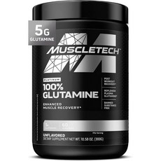 머슬테크 MuscleTech Glutamine Powder | 100% Pure L Glutamine Powder | Post Workout Recovery Drink | L-, White, 1개, 300g