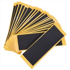 20pcs/로트 블랙 핑거 보드 데크 코트 테이프 스티커 검은 폼 그립 테이프 스티커 38mmx110mm, 검은색