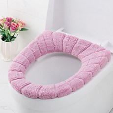 사계절 소프트 변기시트커버 라운드 양변기 커버 세탁, 1개, 베이지