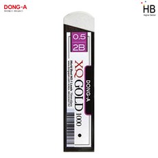 동아 XQ 골드 1000 샤프심 2B, 0.5mm, 1팩, 2B심