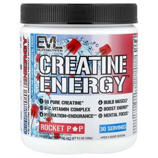 EVLution Nutrition 이볼루션뉴트리션 크레아틴 9.1 oz 258g 파우더 운동보충제 영양제, EVLution Nutrition 이볼루션뉴트리션 크레, 1개
