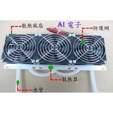 AI電子 XD-2025半導體製冷片套件 DIY魚缸冷水機 30升魚缸適用, 1個, TEC1-12706製冷片組件