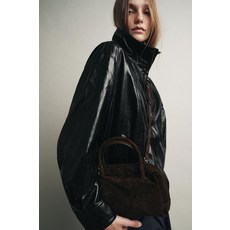 [국내발송] ZARA 여성 레더 볼링백 - 초콜렛 6552/610/721 426356