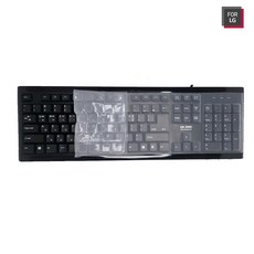 포엘지 라이센스LG 유선 USB 일반형 키보드 + 키스킨, 제조사축, GK-3000, 블랙
