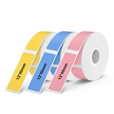 무선 블루투스 라벨 프린터 휴대용 열전 사 프린터 Marklife P15 잉크리스 라벨링 기계 미니 라벨 메이커 P, 11 3PK Mix01