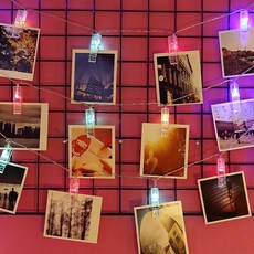 GDM 실내 LED 집게 조명 40구 6m 컬러등 glo*3647Xq, 1, 없음