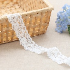 패션스타트 [90cm] 로맨틱 블라썸 스판 라셀레이스 화이트, 1개