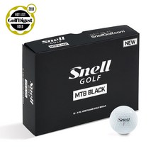 [SNELL] MTB BLACK WHITE golf Ball 골프공, 1개, 화이트, 1개입