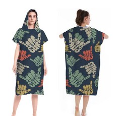 비치 판초 후드 타월 비치웨어 타올 가운 물놀이 빅사이즈 루즈핏 수영