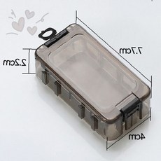 낚시 미끼 바늘 소품 정리 보관함 투명 뚜껑 휴대 가방 야외 활동 레저 취미, 1개, 상세페이지 참조