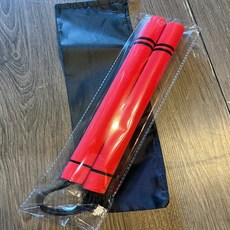 兒童練習雙節棍，成人練習雙節棍，學習訓練雙節棍，黃色, 紅色, 1個