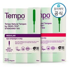 S 템포 탐폰 유기농 순면 체내형생리대 내추럴 32p, 1개, 32매입, 슈퍼