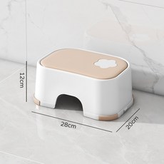 寶寶洗手台階 兒童踩腳凳 幼兒園塑料凳子 兒童階梯凳, 粉白色 單层