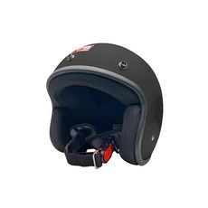 復古風格機車安全帽，輕量透氣舒適，多色可選，安全可靠, 消光黑