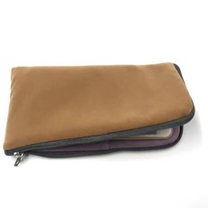 7英寸大屏手機掛繩包 便攜式布袋手機保護套, 1個, 棕色+掛繩