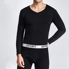 로즈엘리 남성 브이넥 광폭밴드 내의 상하세트