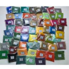 일본 노란 노오란 수간분채 25g 낱색 60색 라오란 로란 분채 일본화 채색화 민화, 1040 농구황토