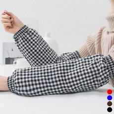 체크 코튼 작업 팔토시 LM-0331_MCL