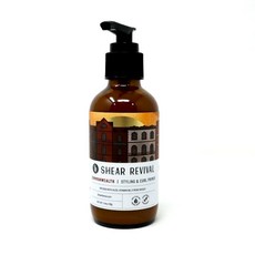 Shear Revival Commonwealth 남성 및 여성용 스타일링 & 컬 프라이머 - 비건 자연스러운 마감 경량 컬 디파이닝 크림 프리스타일러 리브인 컨디셔너, 96g, 1