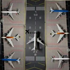 모형활주로 도면 매트 격납고 주차 공항 조립 시뮬, F. 공항 활주로 16 주차 공간