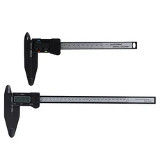 전자 캘리퍼스 150mm300mm 디지털 긴 측정구가 있는 카본 자자자형 측정 도구 150MM, 1세트