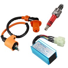 레이싱 점화 코일+스파크 플러그+GY6 50cc-150cc 4행정 엔진 ATV용 CDI 박스, 보여진 바와 같이, 하나