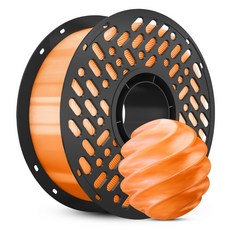 CaiLab PETG 3D 프린터 필라멘트 1.75mm 1kg 고인성 친환경 소재 | 뱀부랩 3D 프린터(P1S P2S A1등) 호환, 반투명 오렌지, PETG 1KG