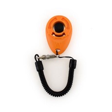 寵物訓練按壓響片 寵物訓練器 狗狗訓練 貓訓練 響片, 橙色, 1個