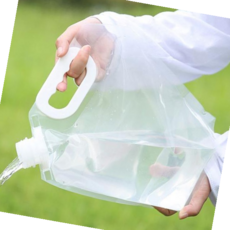 캠핑비닐수통 캠핑 휴대용 간편 비닐 물주머니 위생 손잡이 수통 3L, 3L 1개