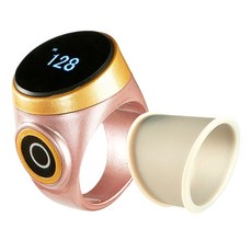 편리한 핑거 카운터 경량 카운터 알람이 있는 스타일리시한 핑거 카운터, Rose Gold, 1개