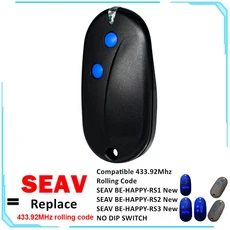 SEAV BE HAPPY RS2 433.92MHz 롤링 코드 차고 문 원격 제어 교체 게이트 오프너 송신기, 01 1 pcs