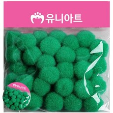 [엠유종합상사] 어린이집만들기 퐁퐁이 만들기솜 퐁퐁 20mm 초록